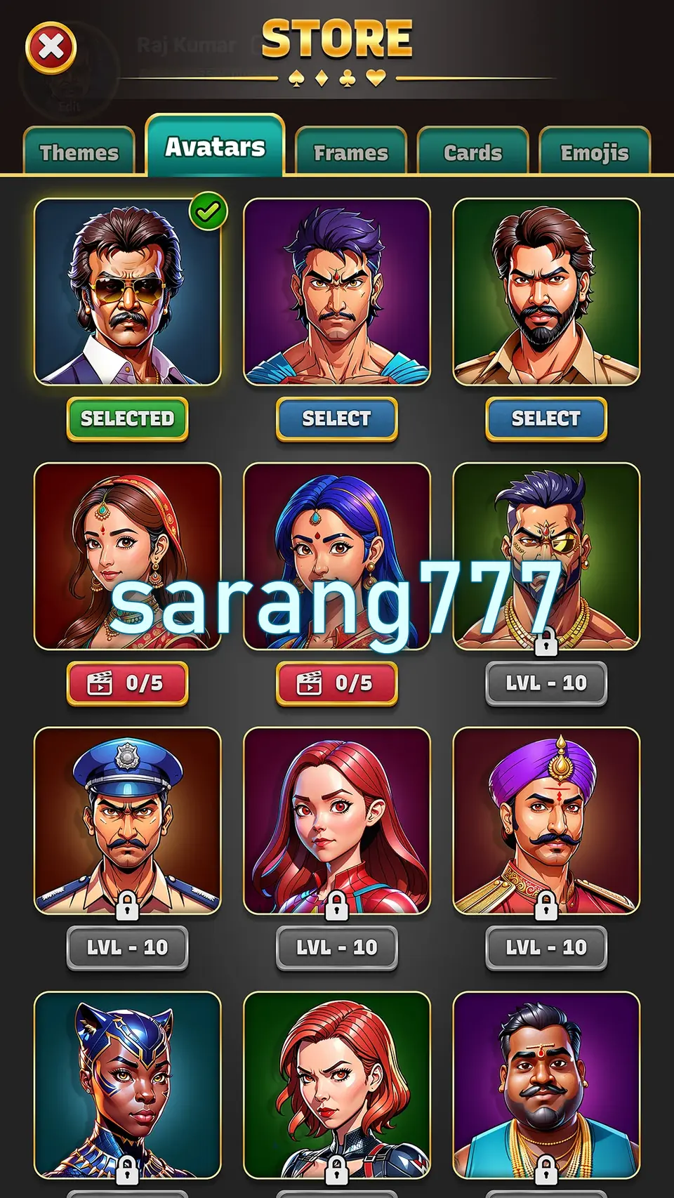 sarang777 Masuk